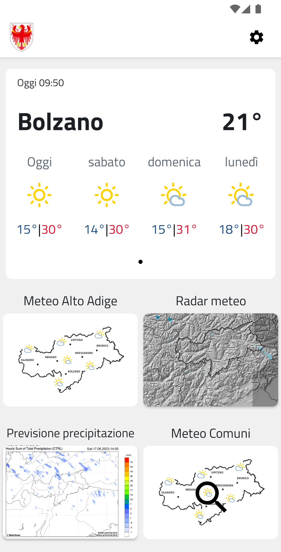 App Meteto Alto Adige